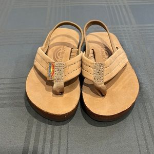 Rainbow flip flops toddler size 7/8